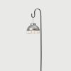 Gerson International 43.3"H Outdoor Solar Lighted Metal Lamp