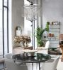 6 - Light Dimmable Crystal Chandelier